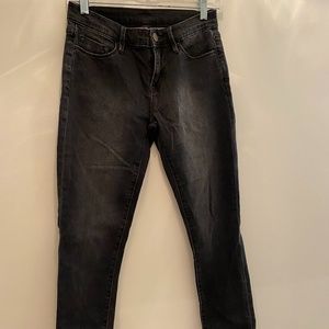 BDG black mid rise cigarette jeans